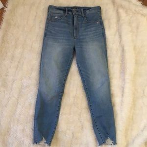 Abercrombie & Fitch. A&F size 29/ 8 ultra high rise super skinny ankle jean.